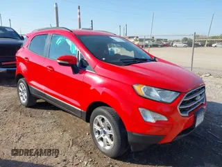 2018 Ford EcoSport SE with VIN MAJ6P1UL3JC209576, listed as a IAAI auction lot 40361996 with 53,984 mi miles. Bid and sale history available at carsss.com. Image 1.