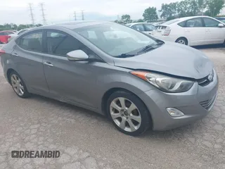2012 Hyundai Elantra GLS z VIN KMHDH4AE2CU443576, wystawiony jako IAAI lot #42349139 z przebiegiem 120 116 mil mil oraz . Historia ofert i sprzedaży dostępna na DreamBid. Obrazek 1.