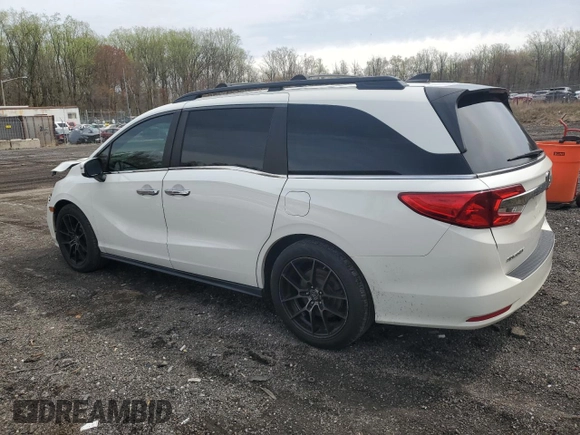 2018 Honda Odyssey EX-L with VIN 5FNRL6H79JB096121, listed as a Copart auction lot 51909765 with 157,150 mi miles and Salvage Title. Bid and sale history available at carsss.com. Image 2.
