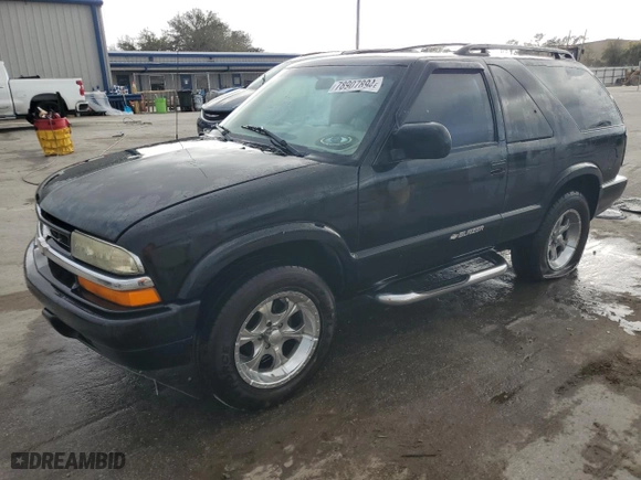 2002 Chevrolet Blazer LS with VIN 1GNCS18W52K111907, listed as a Copart auction lot 78907894 with 88,184 mi miles and Salvage Title. Bid and sale history available at carsss.com. Image 1.