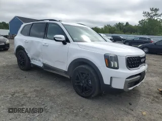 2023 Kia Telluride SX with VIN 5XYP5DGC4PG409789, listed as a Copart auction lot 63911175 with 23,005 mi miles and Salvage title. Bid and sale history available at DreamBid. Image 4.