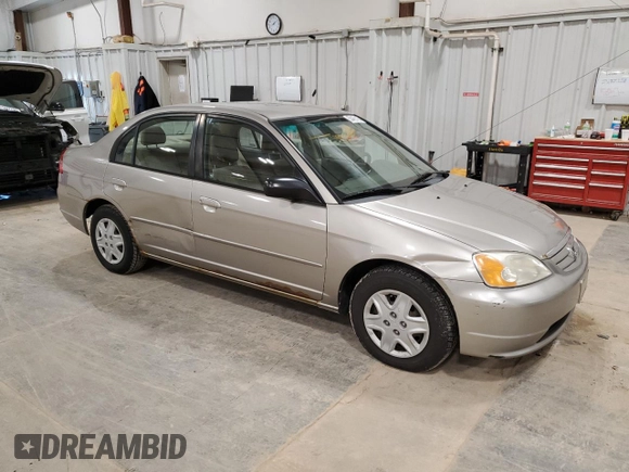 2003 Honda Civic LX with VIN JHMES16513S003795, listed as a Copart auction lot 50469165 with 189,331 mi miles and Clean Title. Bid and sale history available at carsss.com. Image 4.