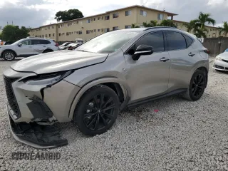2024 Lexus NX with VIN 2T2KGCEZ0RC050960, listed as a Copart auction lot 69691444 with 6,975 mi miles and Salvage Title. Bid and sale history available at carsss.com. Image 1.
