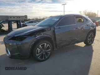 2025 Lexus UX with VIN JTHYBJAH8S2015939, listed as a Copart auction lot 88271065 with 174 mi miles and Salvage title. Bid and sale history available at DreamBid. Image 1.