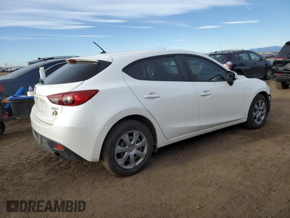 2016 Mazda 3 i Sport with VIN JM1BM1J74G1337385, listed as a Copart auction lot 48354895 with 75,167 mi miles and Salvage Title. Bid and sale history available at DreamBid. Image 3.