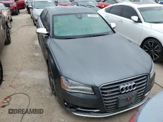 2014 Audi S8 with VIN WAUD2AFD2EN011021, listed as a Copart auction lot 75218154 with 0 mi miles and Non Repairable. Bid and sale history available at carsss.com. Image 5.