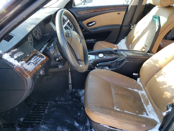 2008 BMW 5 Series 528xi with VIN WBANV13528CZ53594, listed as a Copart auction lot 87623745 with 0 mi miles and Salvage Title. Bid and sale history available at carsss.com. Image 7.