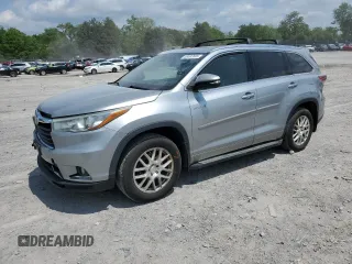 2015 Toyota Highlander Limited z VIN 5TDDCRFH1FS007412, wystawiony jako Copart lot #55097685 z przebiegiem 271 579 mil mil oraz Czysty tytuł • Clean title. Historia ofert i sprzedaży dostępna na DreamBid. Obrazek 1.