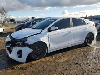 2018 Hyundai Ioniq Blue with VIN KMHC65LCXJU073610, listed as a Copart auction lot 49277765 with 99,040 mi miles and Salvage Title. Bid and sale history available at DreamBid. Image 1.