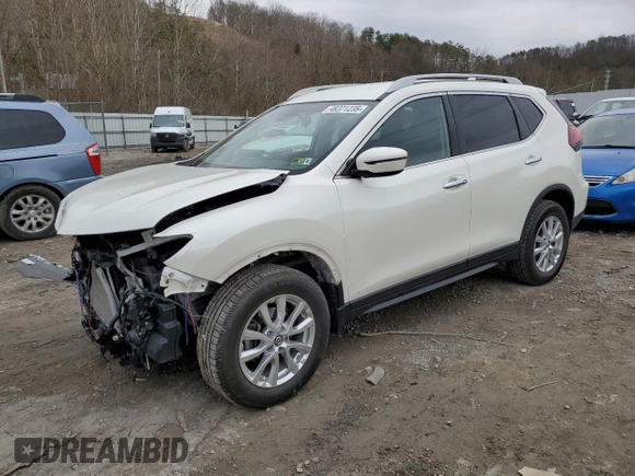 2019 Nissan Rogue SL with VIN 5N1AT2MV5KC736653, listed as a Copart auction lot 48371235 with 45,966 mi miles and Salvage Title. Bid and sale history available at carsss.com. Image 1.