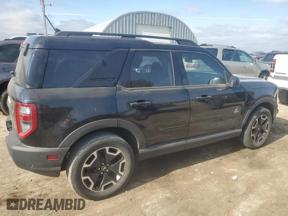 2021 Ford Bronco Sport Outer Banks with VIN 3FMCR9C66MRA59546, listed as a Copart auction lot 54226735 with 81,369 mi miles and Salvage title. Bid and sale history available at DreamBid. Image 3.