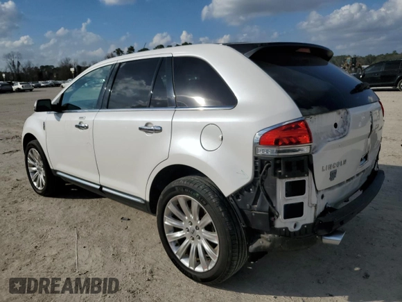 2012 Lincoln MKX with VIN 2LMDJ6JKXCBL19684, listed as a Copart auction lot 43017635 with 159,726 mi miles and Salvage Title. Bid and sale history available at carsss.com. Image 2.