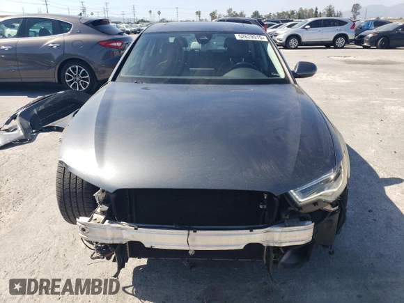 2015 Audi A6 Premium Plus with VIN WAUFGAFCXFN037112, listed as a Copart auction lot 52629515 with 75,551 mi miles and Salvage title. Bid and sale history available at DreamBid. Image 5.
