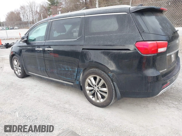 2016 Kia Sedona SX-L with VIN KNDME5C13G6184930, listed as a IAAI auction lot 41385207 with 136,447 mi miles and . Bid and sale history available at carsss.com. Image 3.
