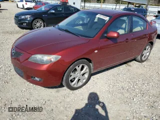 2008 Mazda Mazda3 i Touring Value with VIN JM1BK32F081141968, listed as a Copart auction lot 48970955 with 90,308 mi miles and Salvage Title. Bid and sale history available at carsss.com. Image 1.