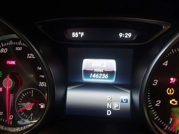 2019 Mercedes-Benz CLA with VIN WDDSJ4EB0KN725455, listed as a IAAI auction lot 41374276 with 146,236 mi miles. Bid and sale history available at carsss.com. Image 16.