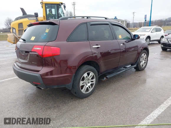 2009 Acura MDX Tech Pkg with VIN 2HNYD28649H532527, listed as a IAAI auction lot 41185878 with 1 mi miles. Bid and sale history available at carsss.com. Image 4.