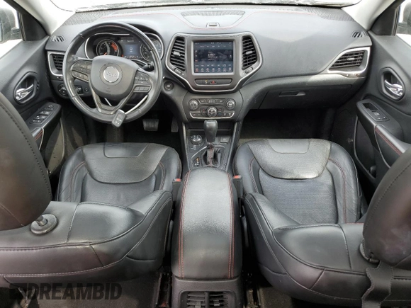 2020 Jeep Cherokee Trailhawk Elite with VIN 1C4PJMBNXLD549505, listed as a Copart auction lot 53468925 with 88,991 mi miles and Salvage title. Bid and sale history available at DreamBid. Image 8.