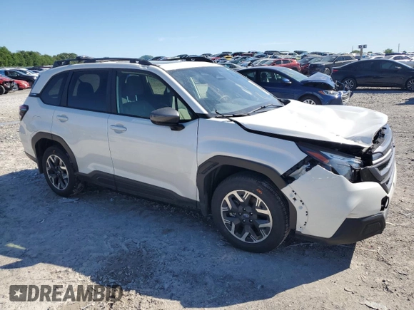 2025 Subaru Forester Premium with VIN JF2SLDBC1SH445867, listed as a Copart auction lot 57899945 with 9,966 mi miles and Salvage title. Bid and sale history available at DreamBid. Image 4.