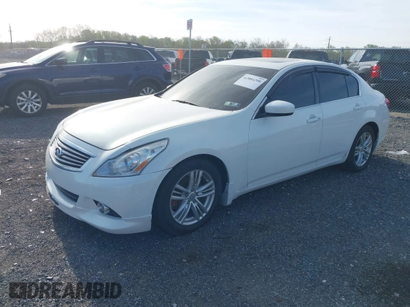 2012 Infiniti G25 Sedan x with VIN JN1DV6AR4CM860776, listed as a IAAI auction lot 42084208 with 128,071 mi miles. Bid and sale history available at carsss.com. Image 2.