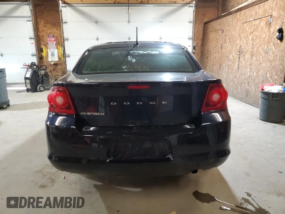 2012 Dodge Avenger SE with VIN 1C3CDZAB3CN168345, listed as a Copart auction lot 54385865 with Not Provided miles and Salvage Title. Bid and sale history available at DreamBid. Image 6.