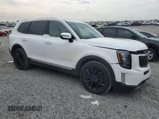 2022 Kia Telluride SX with VIN 5XYP5DHC6NG222534, listed as a Copart auction lot 58656315 with 76,952 mi miles and Salvage title. Bid and sale history available at DreamBid. Image 4.