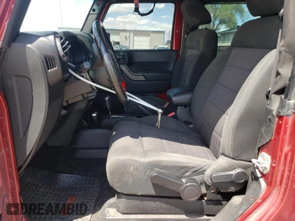 2012 Jeep Wrangler Sport with VIN 1C4GJWAG6CL114615, listed as a Copart auction lot 55355045 with 158,342 mi miles and Salvage title. Bid and sale history available at DreamBid. Image 7.