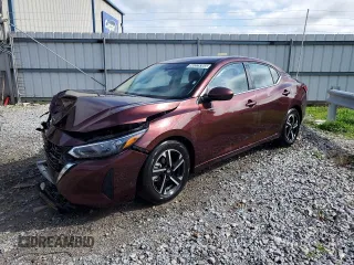 2025 Nissan Sentra SV z VIN 3N1AB8CV1SY308018, wystawiony jako Copart lot #60325365 z przebiegiem 10 620 mil mil oraz Nie do naprawy • Non repairable. Historia ofert i sprzedaży dostępna na DreamBid. Obrazek 1.