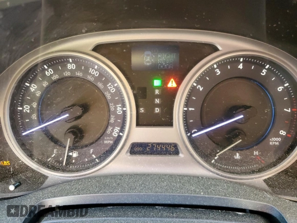 2008 Lexus IS 250 z VIN JTHBK262985060413, wystawiony jako Copart lot #51977835 z przebiegiem 274 446 mil mil oraz Szkoda całkowita • Salvage title. Historia ofert i sprzedaży dostępna na DreamBid. Obrazek 9.
