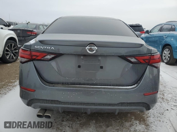 2021 Nissan Sentra S with VIN 3N1AB8BV5MY268336, listed as a Copart auction lot 41856315 with 56,640 mi miles and Salvage Title. Bid and sale history available at DreamBid. Image 6.