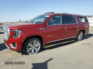 2021 GMC Yukon XL Denali with VIN 1GKS1JKL9MR486798, listed as a Copart auction lot 69707274 with 55,649 mi miles and Salvage Title. Bid and sale history available at carsss.com. Image 1.