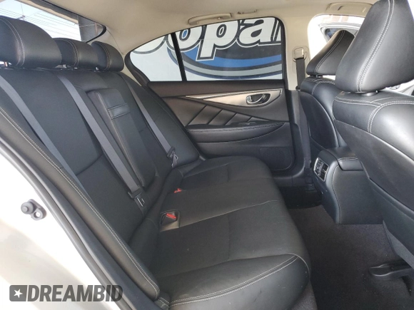 2015 Infiniti Q50 Premium with VIN JN1BV7AP1FM345184, listed as a Copart auction lot 54217045 with 47,638 mi miles and Salvage title. Bid and sale history available at DreamBid. Image 10.
