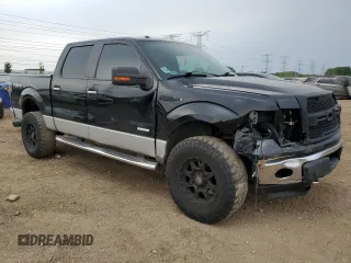 2011 Ford F-150 XLT with VIN 1FTFW1ET4BFC98666, listed as a Copart auction lot 59034455 with 175,742 mi miles and Salvage title. Bid and sale history available at DreamBid. Image 4.