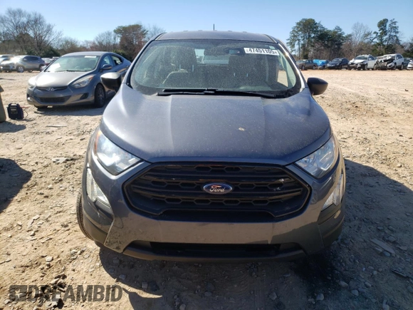 2020 Ford EcoSport S with VIN MAJ3S2FEXLC387123, listed as a Copart auction lot 47451105 with 26,683 mi miles and Salvage Title. Bid and sale history available at carsss.com. Image 5.