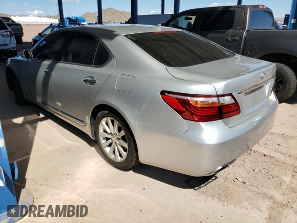 2012 Lexus LS 460 with VIN JTHBL5EF2C5111455, listed as a Copart auction lot 49353025 with 48,864 mi miles and Salvage title. Bid and sale history available at DreamBid. Image 2.