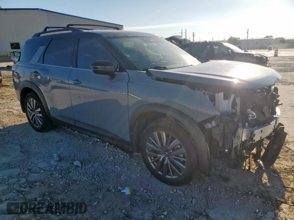 2023 Nissan Pathfinder SL with VIN 5N1DR3CB5PC262770, listed as a Copart auction lot 56664725 with 25,896 mi miles and Salvage title. Bid and sale history available at DreamBid. Image 4.
