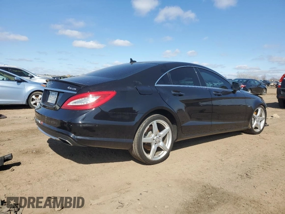 2012 Mercedes-Benz CLS 550 with VIN WDDLJ9BB0CA052925, listed as a Copart auction lot 51093785 with 118,854 mi miles and Salvage Title. Bid and sale history available at DreamBid. Image 3.