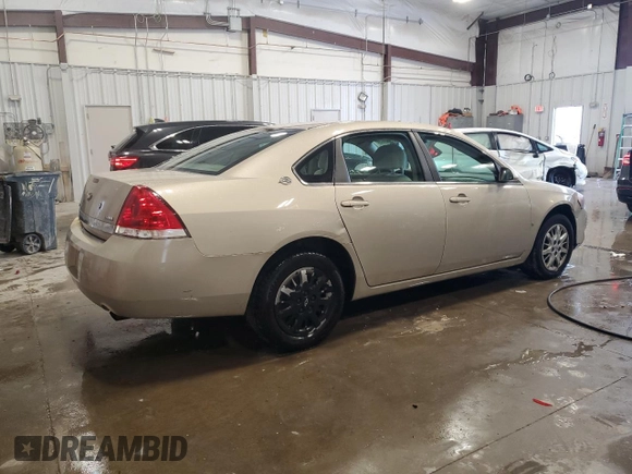 2008 Chevrolet Impala with VIN 2G1WS583X81346274, listed as a Copart auction lot 47580765 with 167,977 mi miles and Clean Title. Bid and sale history available at DreamBid. Image 3.