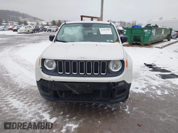 2016 Jeep Renegade Sport with VIN ZACCJBAT0GPD05985, listed as a IAAI auction lot 41564300 with 31,707 mi miles and . Bid and sale history available at DreamBid. Image 12.