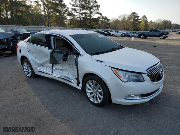 2015 Buick LaCrosse Leather with VIN 1G4GB5G32FF213457, listed as a Copart auction lot 48785375 with 57,574 mi miles and Salvage Title. Bid and sale history available at carsss.com. Image 4.