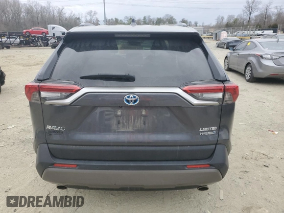 2020 Toyota RAV4 Hybrid Limited with VIN JTMDWRFV4LD545591, listed as a Copart auction lot 47550325 with 117,465 mi miles and Salvage Title. Bid and sale history available at carsss.com. Image 6.