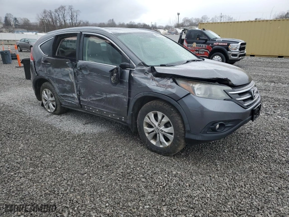 2012 Honda CR-V EX-L with VIN JHLRM4H79CC005949, listed as a Copart auction lot 49918865 with 156,800 mi miles and Salvage Title. Bid and sale history available at carsss.com. Image 4.
