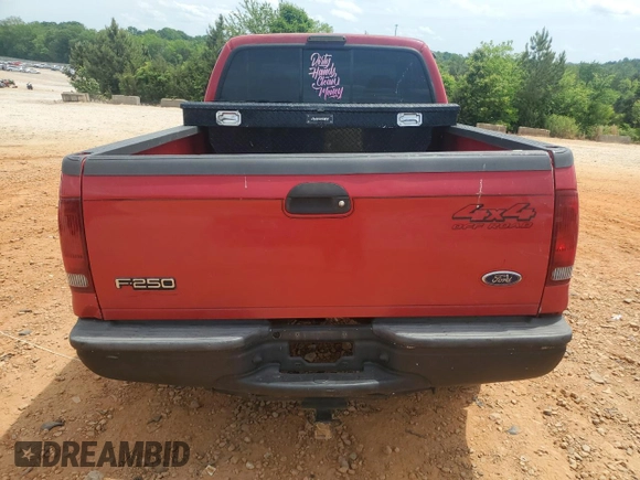 1999 Ford F-250 XL with VIN 1FTNX21L6XEB55705, listed as a Copart auction lot 55469505 with 234,416 mi miles and Salvage title. Bid and sale history available at DreamBid. Image 6.