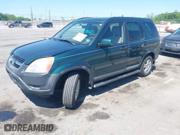 2002 Honda CR-V EX with VIN SHSRD78832U012235, listed as a IAAI auction lot 41979623 with 304,250 mi miles. Bid and sale history available at carsss.com. Image 2.