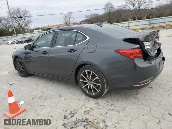 2015 Acura TLX V6 Advance with VIN 19UUB2F77FA002604, listed as a Copart auction lot 48349805 with 125,276 mi miles and Salvage Title. Bid and sale history available at carsss.com. Image 2.