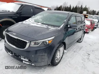 2017 Kia Sedona L with VIN KNDMA5C18H6341624, listed as a Copart auction lot 41858055 with 175,566 mi miles and Salvage Title. Bid and sale history available at carsss.com. Image 1.