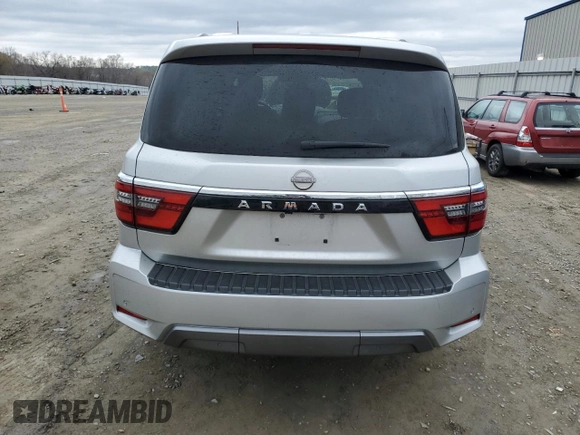 2021 Nissan Armada SV with VIN JN8AY2AC7M9146547, listed as a Copart auction lot 45408433 with 57,350 mi miles. Bid and sale history available at carsss.com. Image 6.