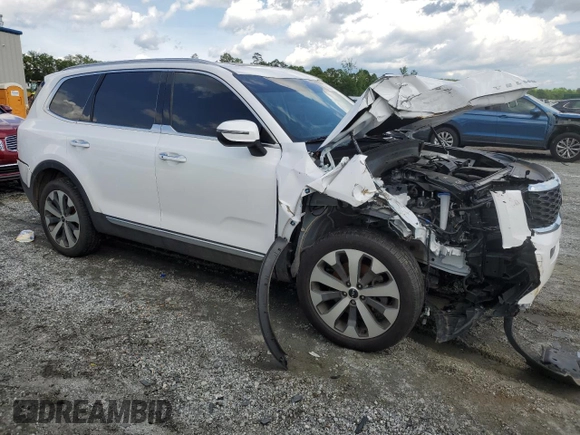 2022 Kia Telluride S with VIN 5XYP64HC7NG221406, listed as a Copart auction lot 56362715 with 50,398 mi miles and Salvage title. Bid and sale history available at DreamBid. Image 4.