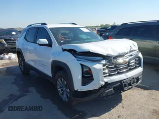 2025 Chevrolet Equinox FWD LT with VIN 3GNAXHEGXSL205505, listed as a IAAI auction lot 41885535 with 4,756 mi miles and . Bid and sale history available at DreamBid. Image 1.