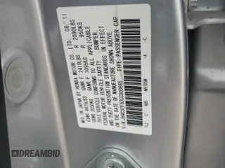 2012 Acura TSX Technology with VIN JH4CU2F63CC000665, listed as a Copart auction lot 55163745 with 234,814 mi miles and Salvage title. Bid and sale history available at DreamBid. Image 12.